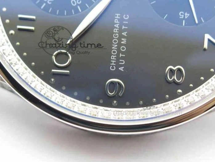 MIROTIME 0331 Unique Portuguese IW3714 Diam ZF V2 1:1 Best Edition Gray Dial On Brown Leather Strap A79350 (Slim Movement) 7250